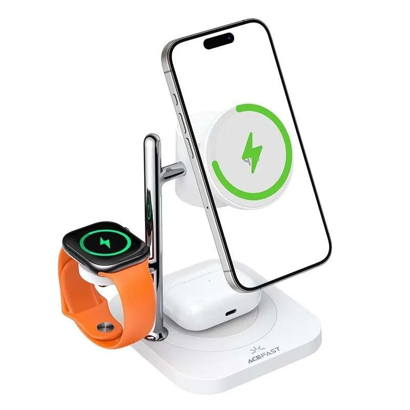 ACEFAST E39 4 In 1 Desktop Wireless Charger 25W White