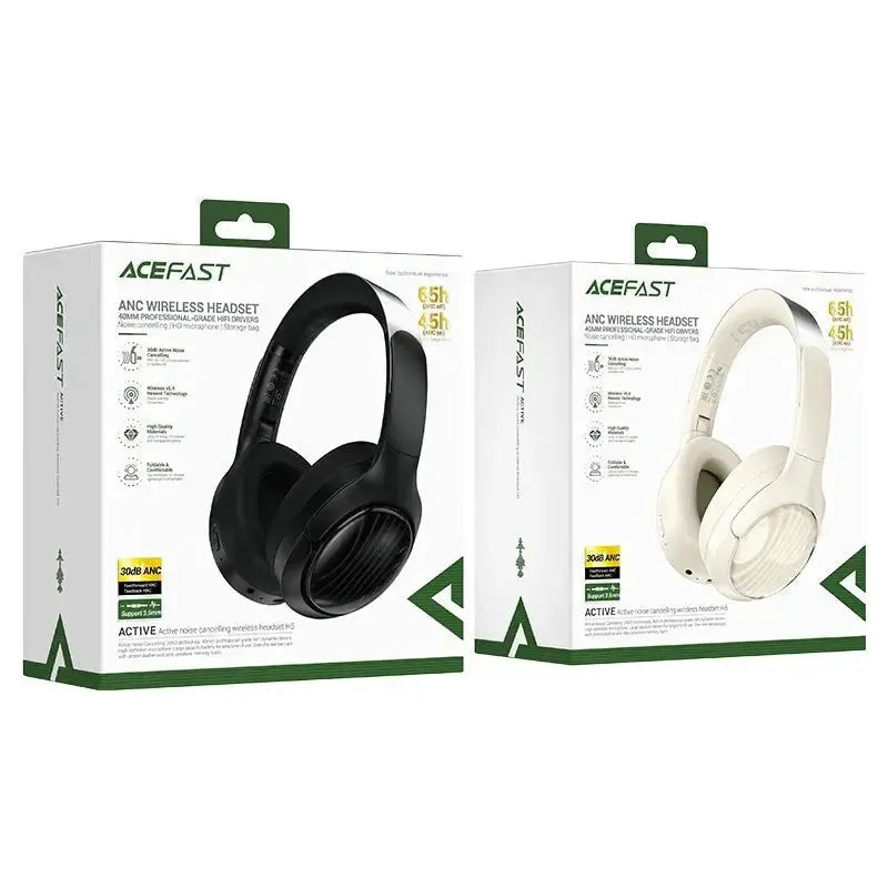 ACEFAST H5 Active Noise Canceling 65H Wireless Headset Milky White