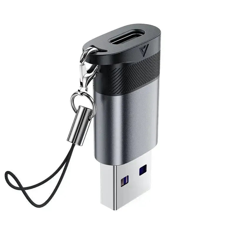 ACEFAST J8 USB-C Female To USB-A Male Adapter Metal Gray