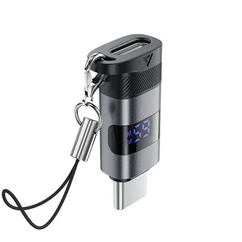 ACEFAST J9 USB-C To USB-C Digital Display Adapter Metal Gray