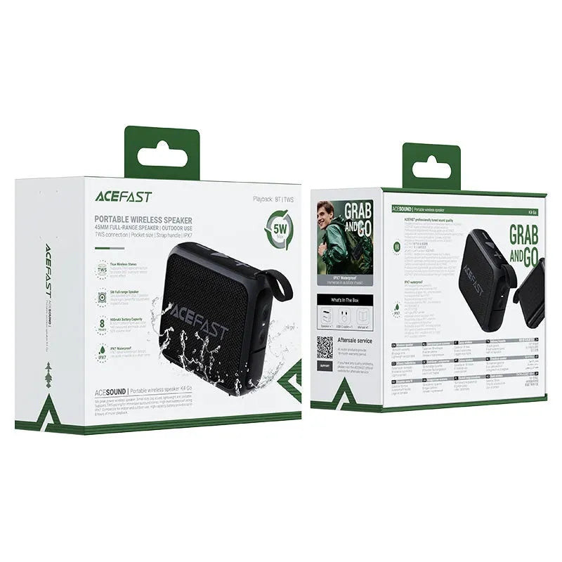 ACEFAST K4 Go Portable TWS Wireless BT Speaker Black