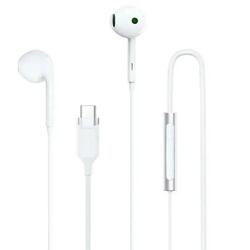 ACEFAST L7 USB-C Semi In Ear Wired Earphones With Mic White