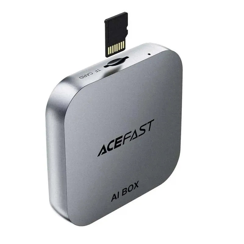 ACEFAST QC2 AI Box Android Car Play Wireless Adapter Metal Gray