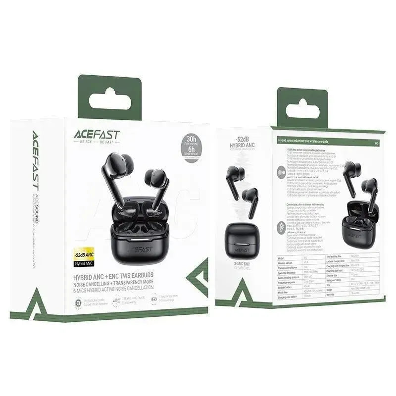ACEFAST W5 Hybrid Noise Reduction True Wireless Earbuds Black