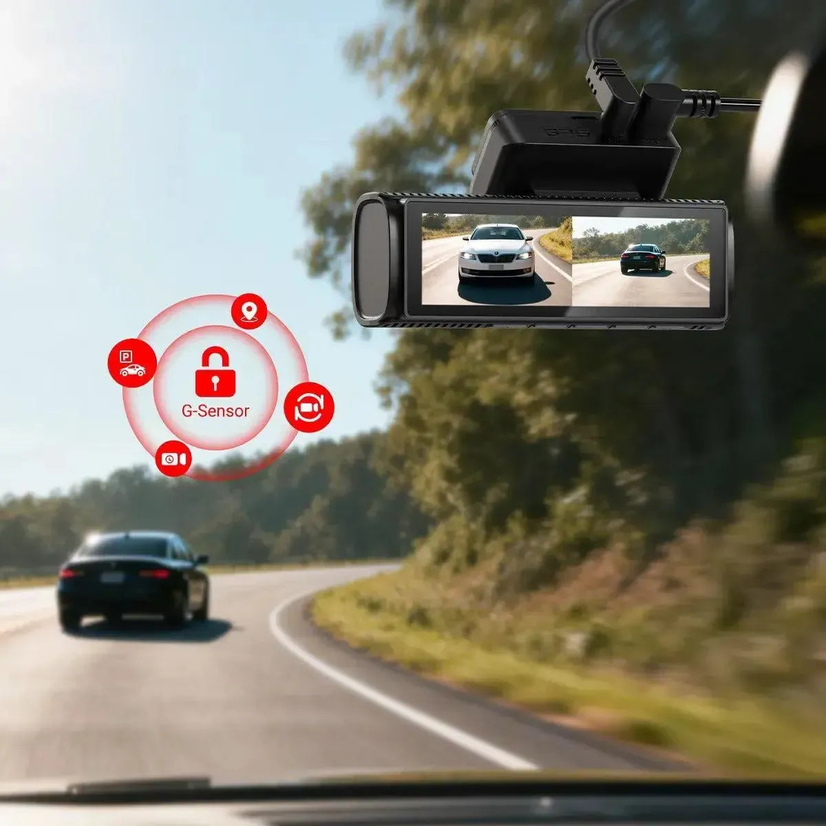 ACEFAST X2 4K Dual-Channel Front & Back Dash Cam Black