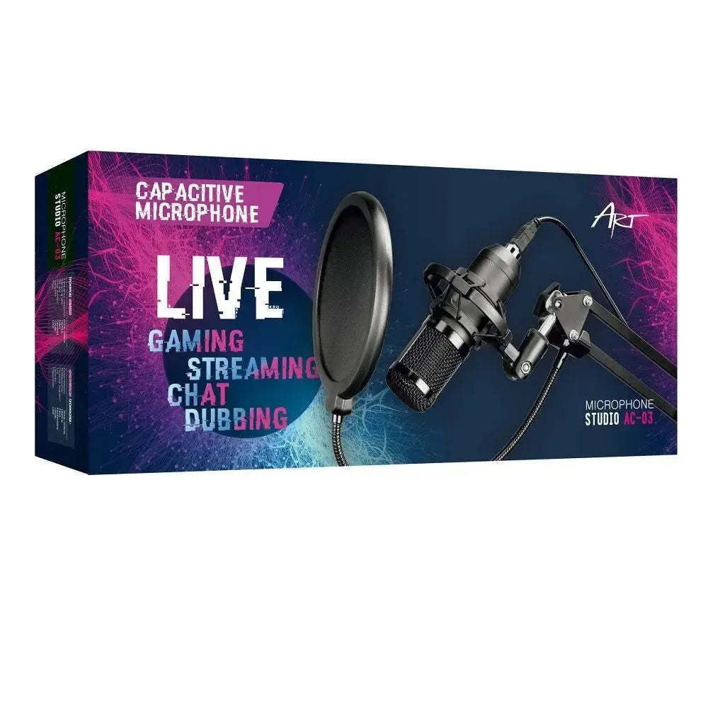 ART AC-03 Condenser Mechanical Filter And Diaphragm Stand Microphone