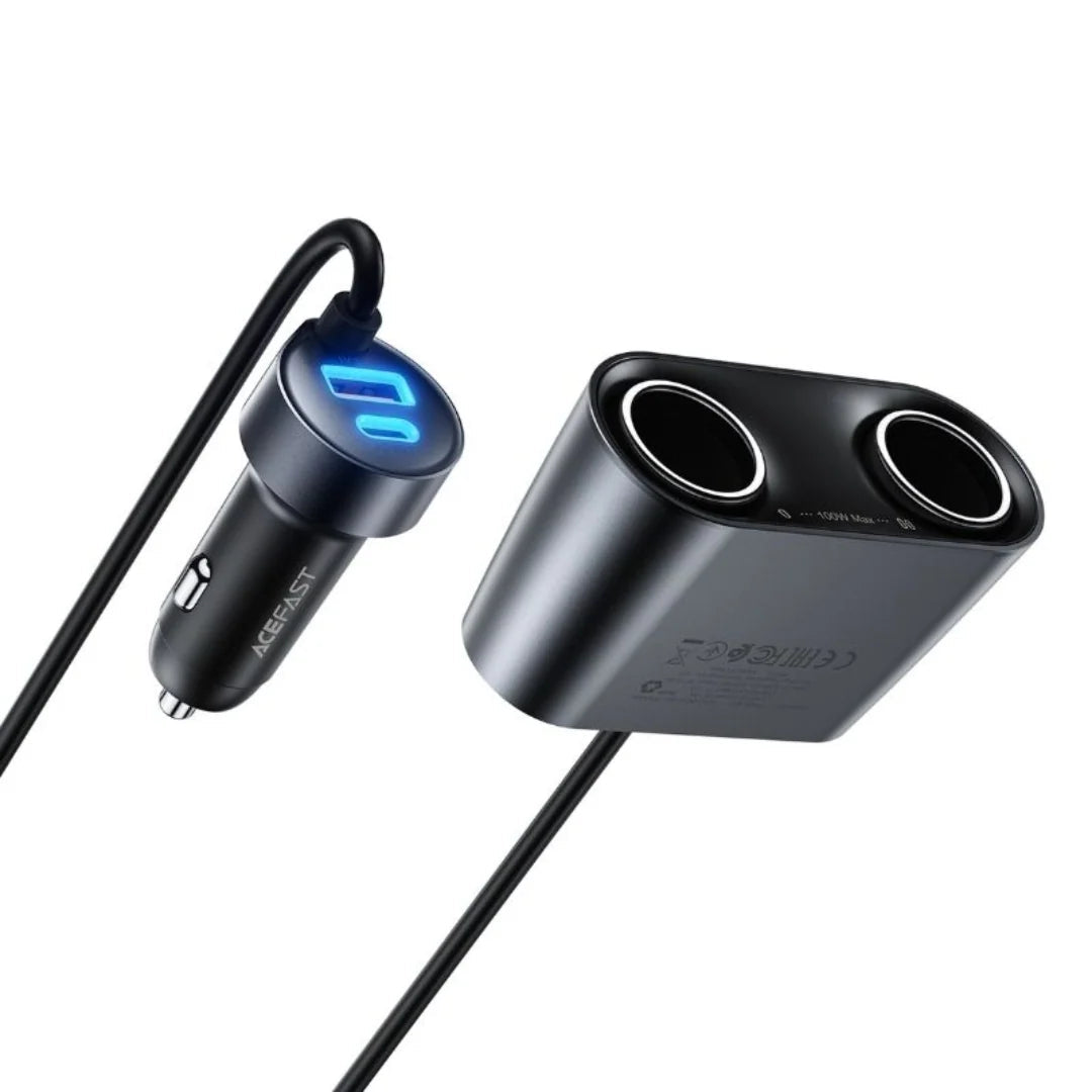 Acefast B22 152W 2-In-1 Fast In-Car Charger Hub