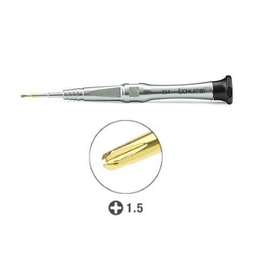BAKU BA-351 Screwdriver S2 Hardness Cross + 1.5mm Silver-www.firsthelptech.ie