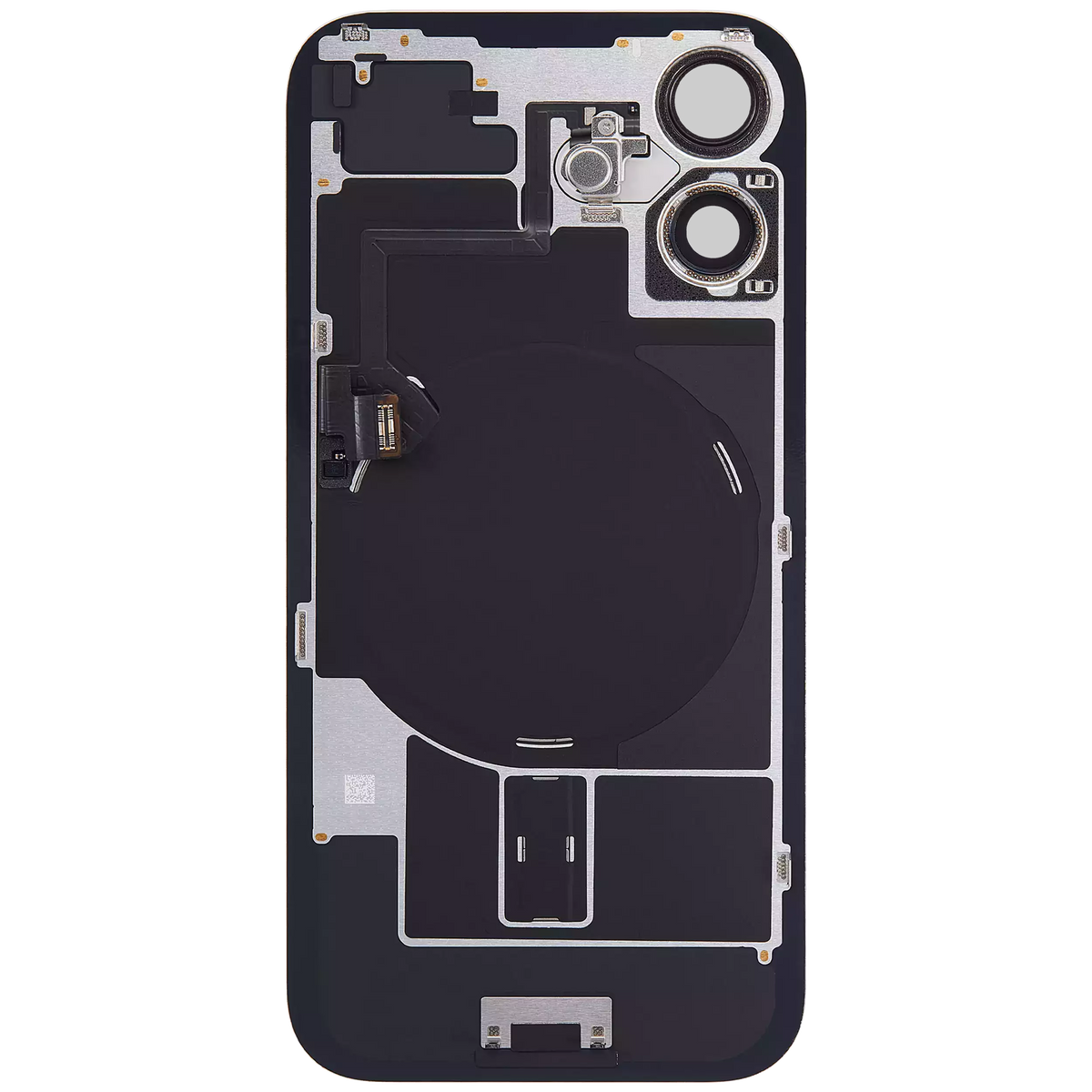 Back Glass W/ Mag Safe Magnet & Nfc & Flashlight Flex For I Phone 16 Plus (Used Oem Pull: Grade A) (Pink)