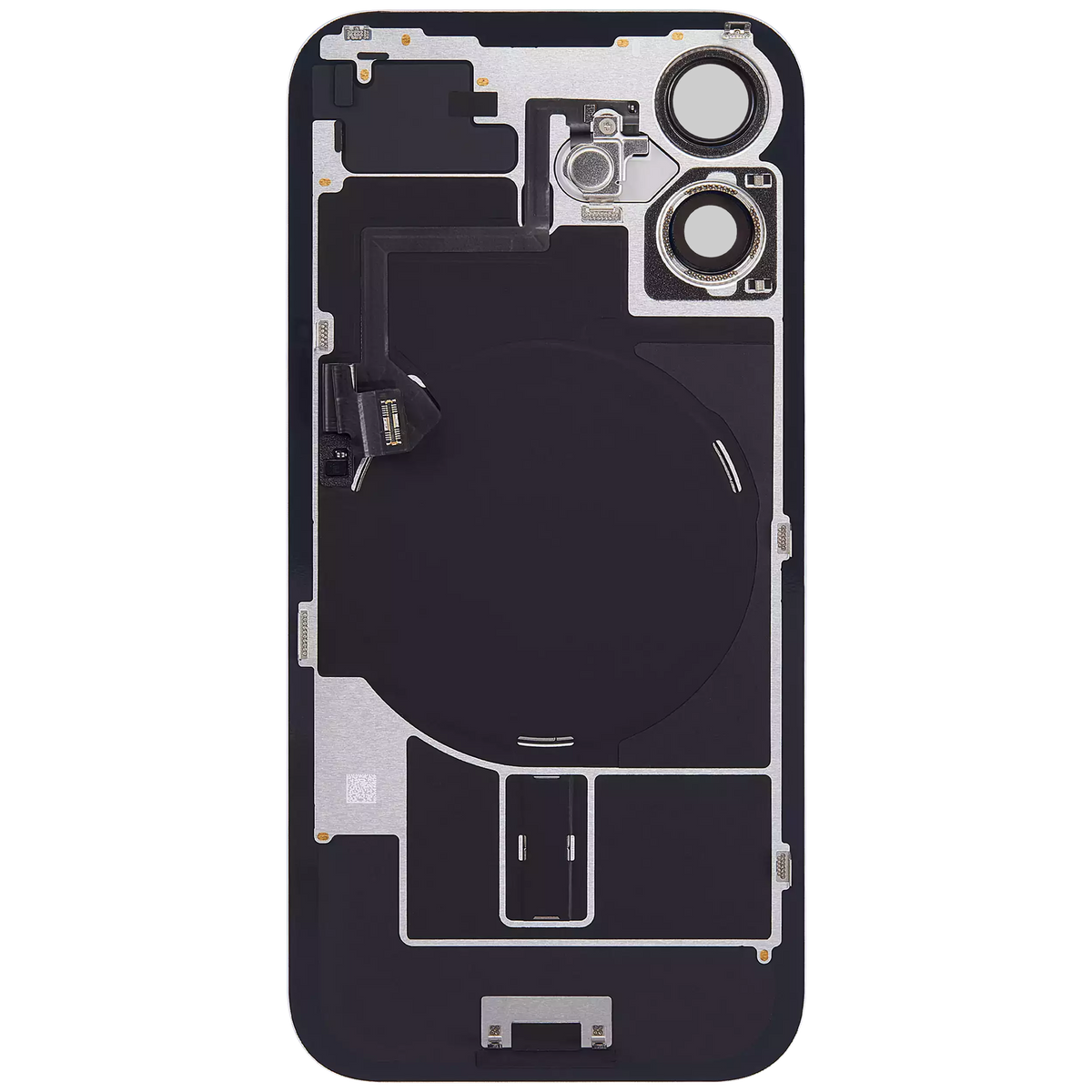 Back Glass W/ Mag Safe Magnet & Nfc & Flashlight Flex For I Phone 16 Plus (Used Oem Pull: Grade A) (Ultramarine)