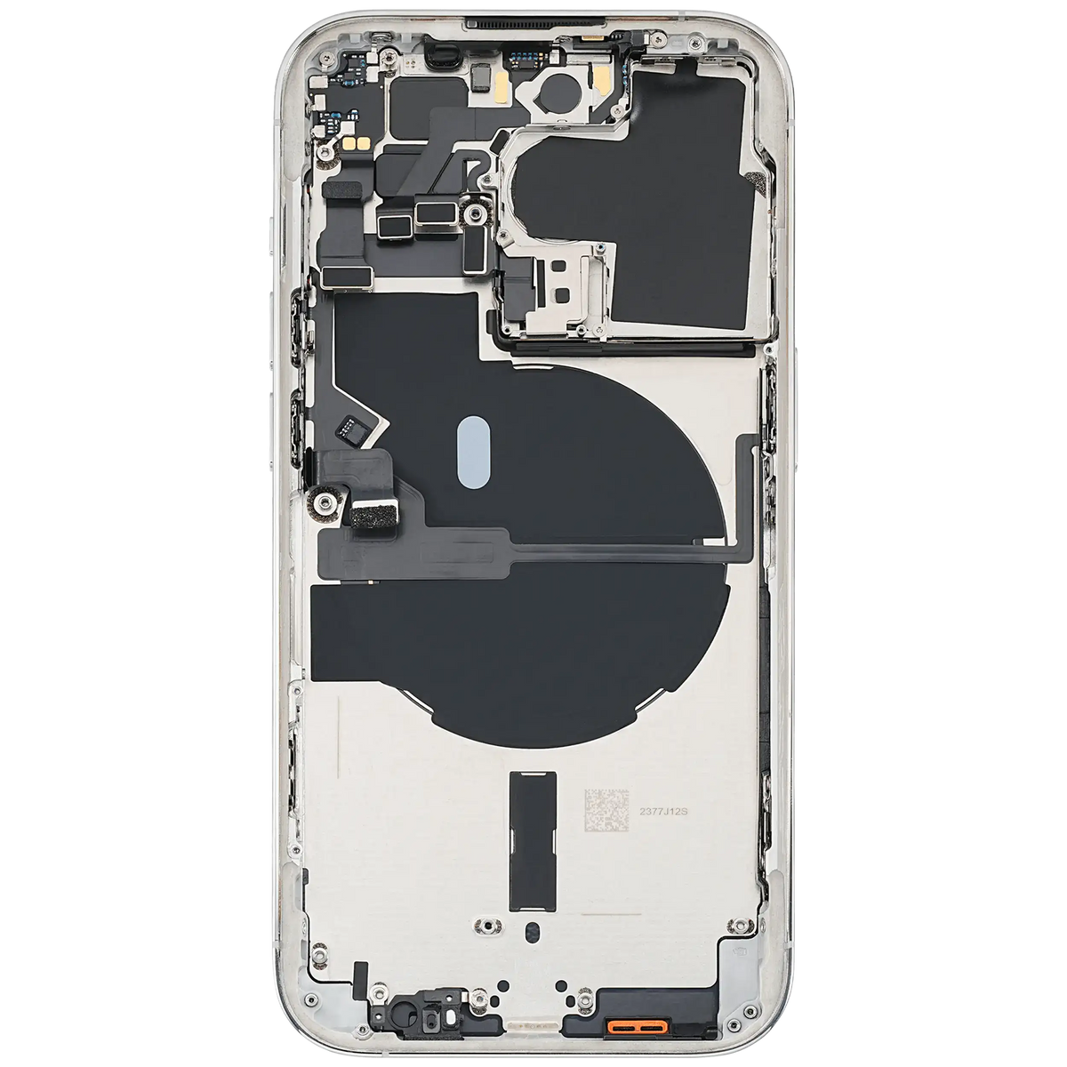 Back Housing W/ Small Parts For I Phone 14 Pro (Eu / Global Version) (Used Oem Pull: Grade C) (Silver)