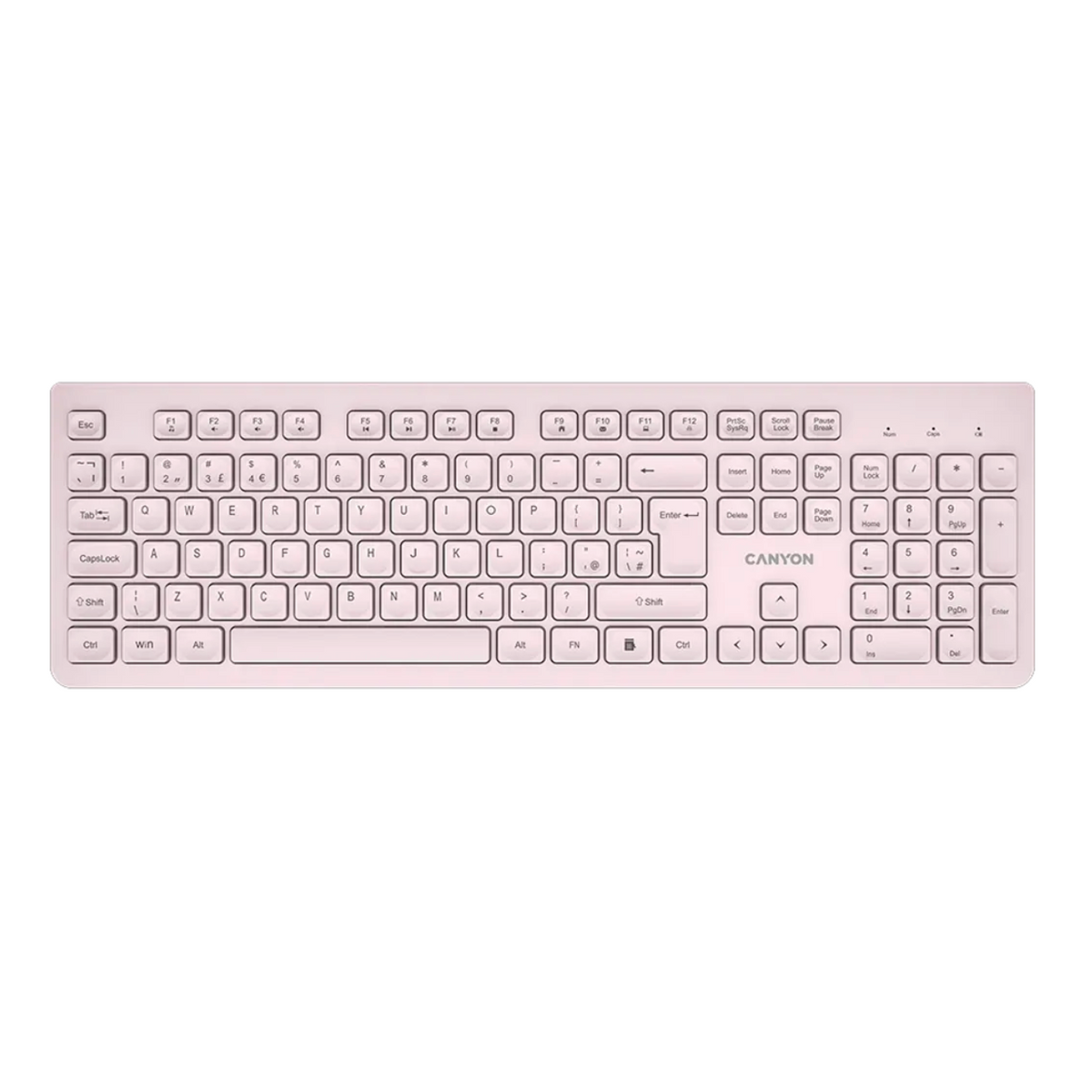 Canyon Silent Wireless Keyboard HKB-W01 Beige