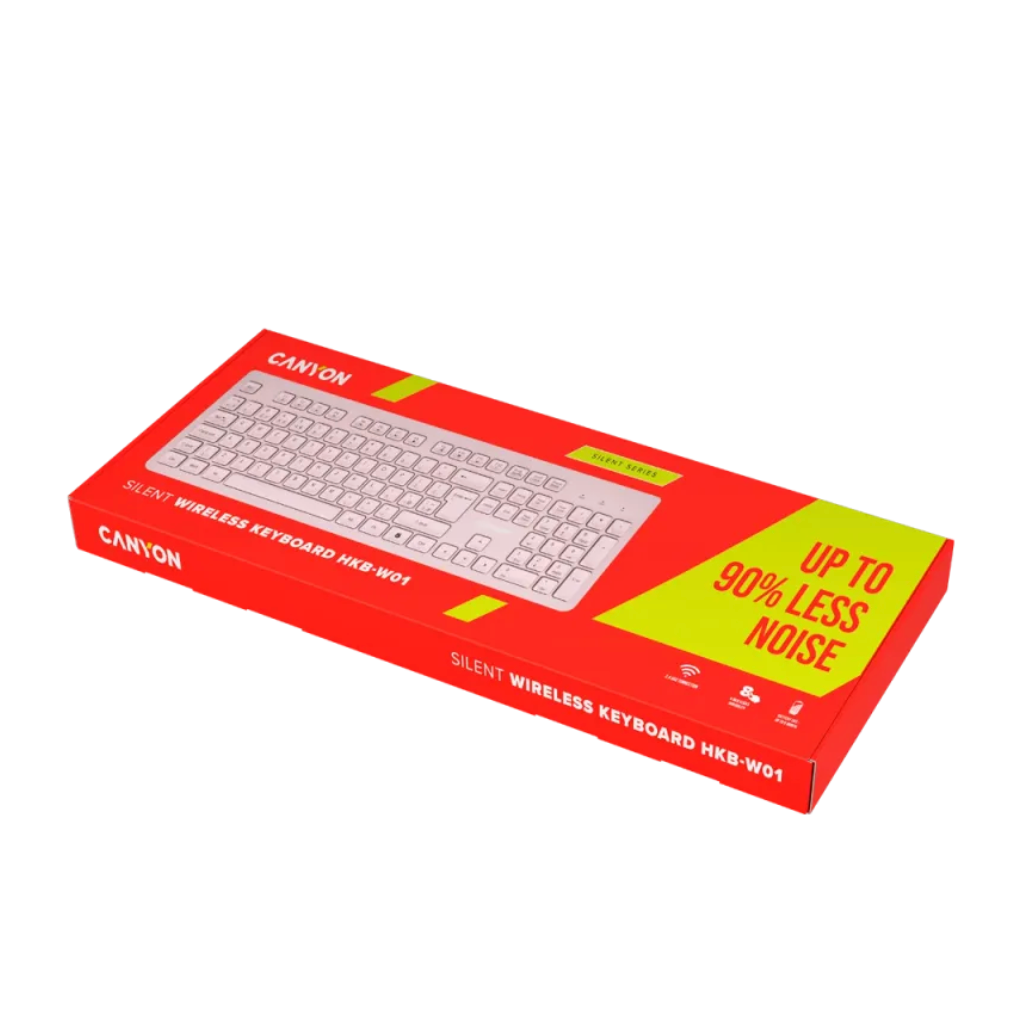 Canyon Silent Wireless Keyboard HKB-W01 Beige