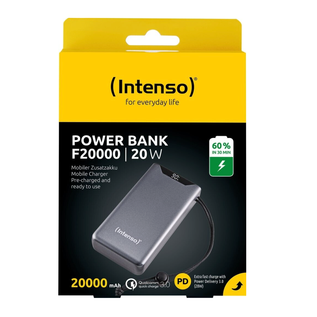 Intenso F20000 20W Quick Charge Power Bank 20000 mAh Grey