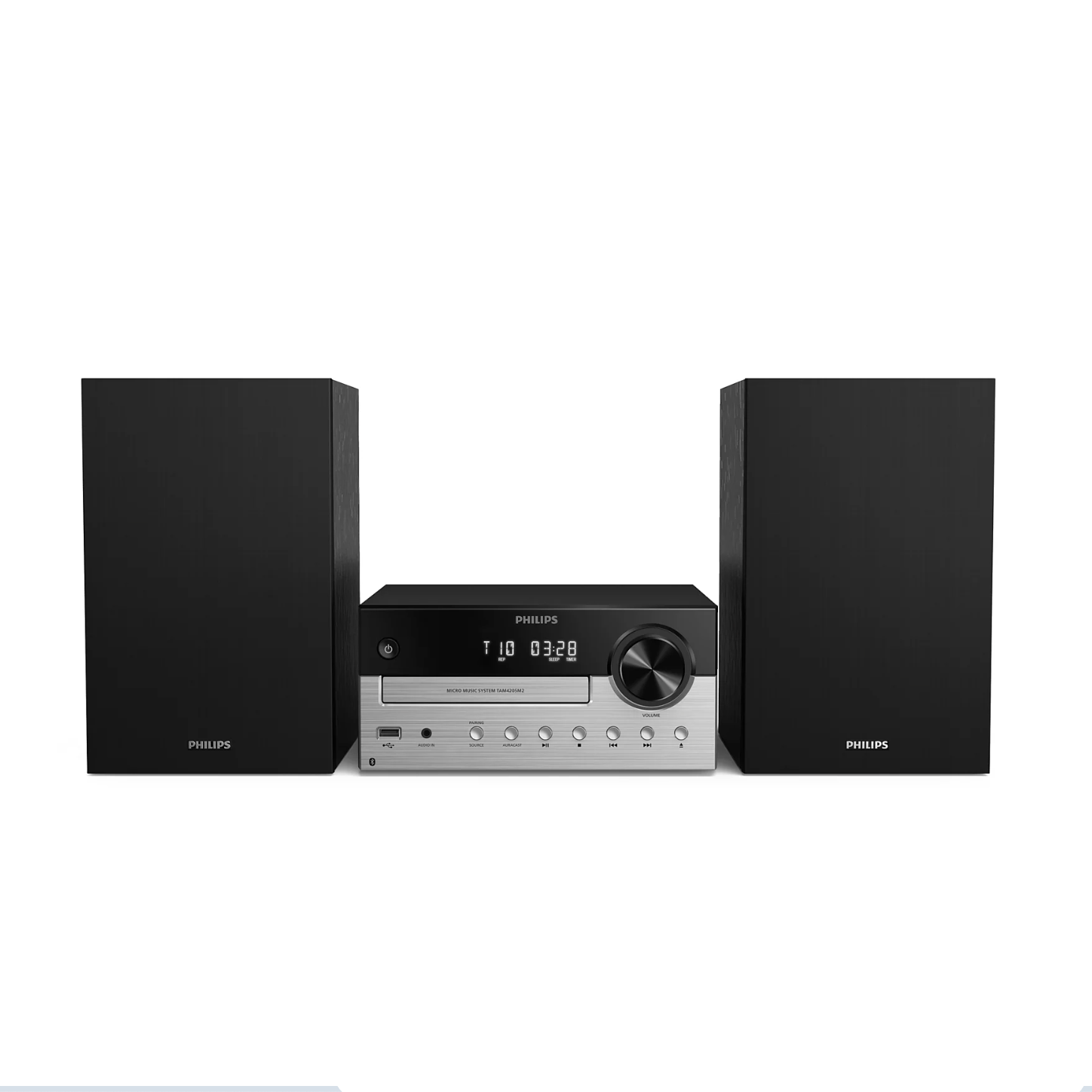 Philips TAM4205M2/12 Micro Music CD Player / USB / Auracast FM Home Theater System 20W