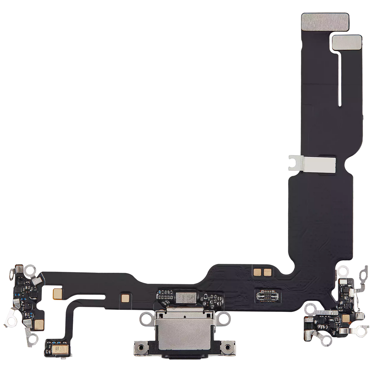 Charging Port Flex Cable For I Phone 15 Plus (Aftermarket Plus) (Black)