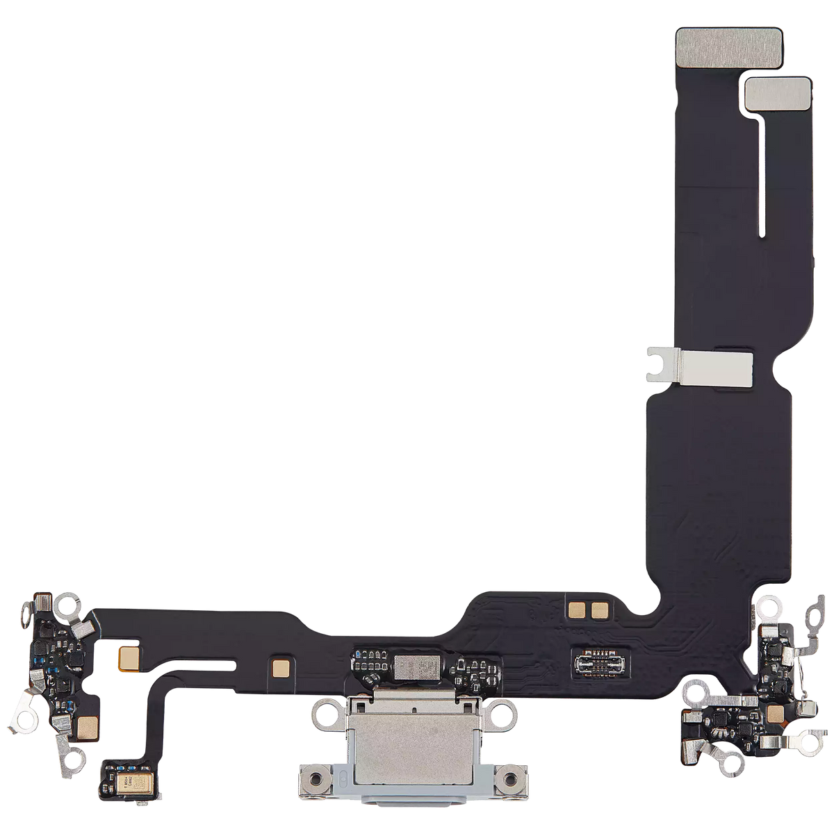 Charging Port Flex Cable For I Phone 15 Plus (Aftermarket Plus) (Blue)