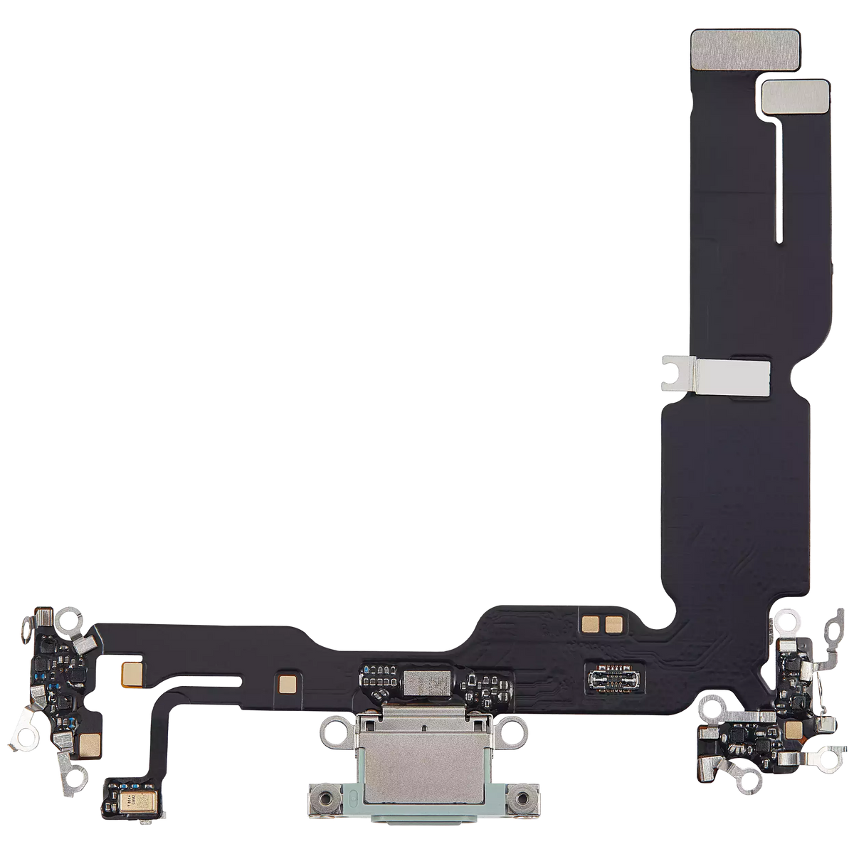 Charging Port Flex Cable For I Phone 15 Plus (Aftermarket Plus) (Green)