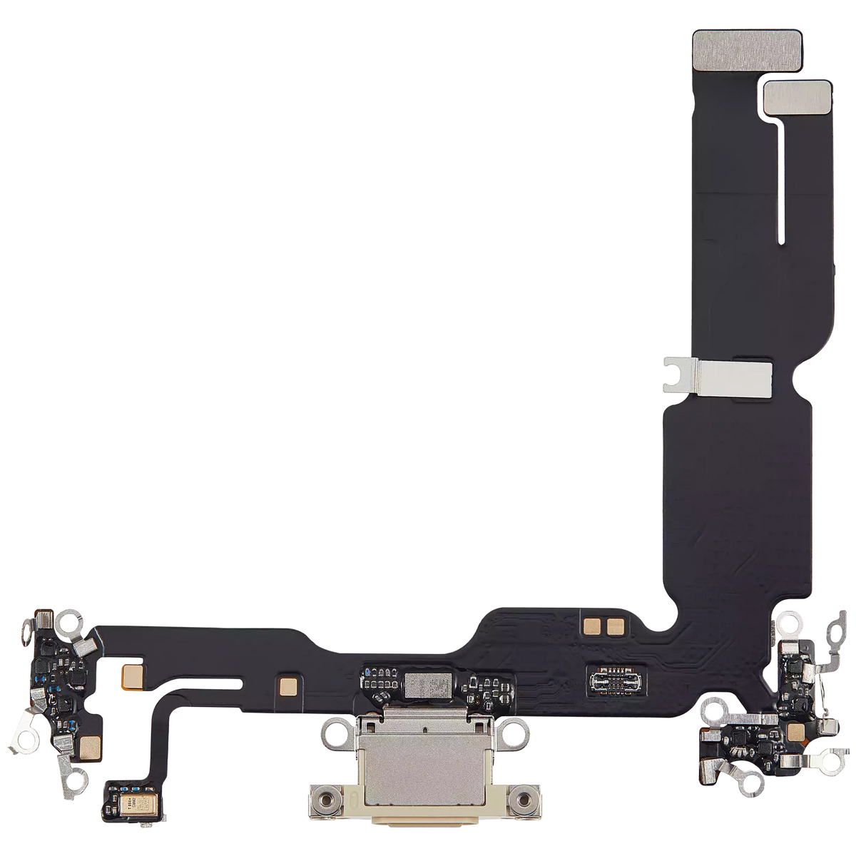 Charging Port Flex Cable For I Phone 15 Plus (Aftermarket Plus) (Yellow)