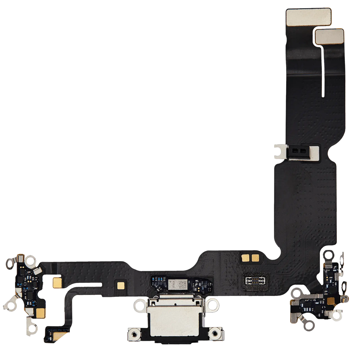 Charging Port Flex Cable For I Phone 15 Plus (Used Oem Pull) (Black)