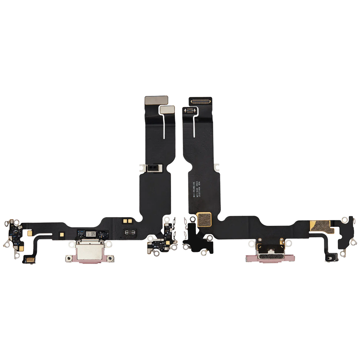 Charging Port Flex Cable For I Phone 15 Plus (Used Oem Pull) (Pink)