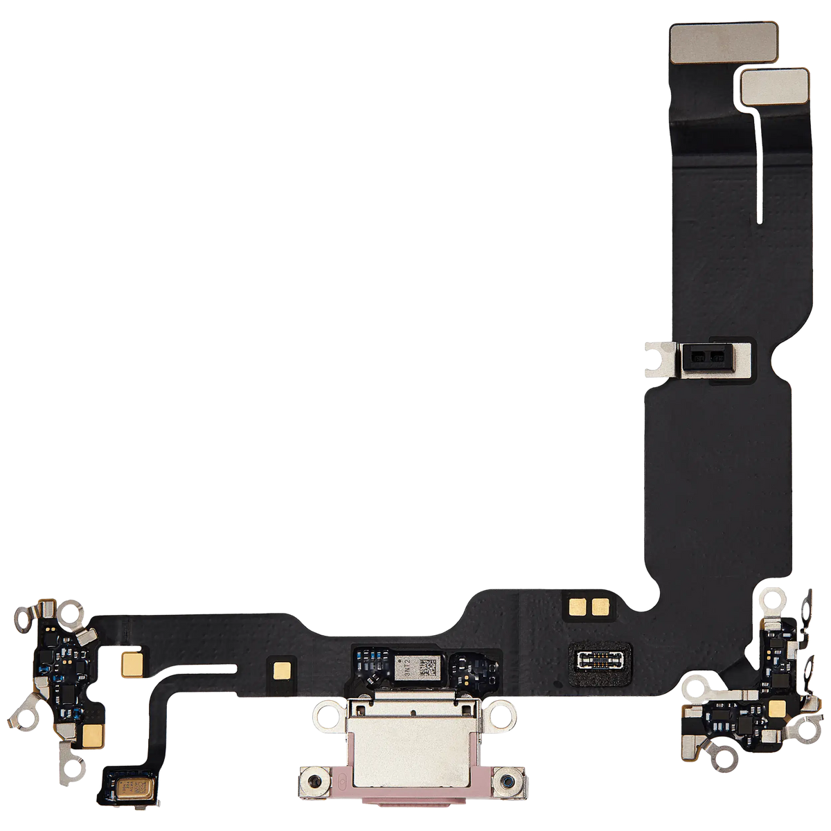 Charging Port Flex Cable For I Phone 15 Plus (Used Oem Pull) (Pink)