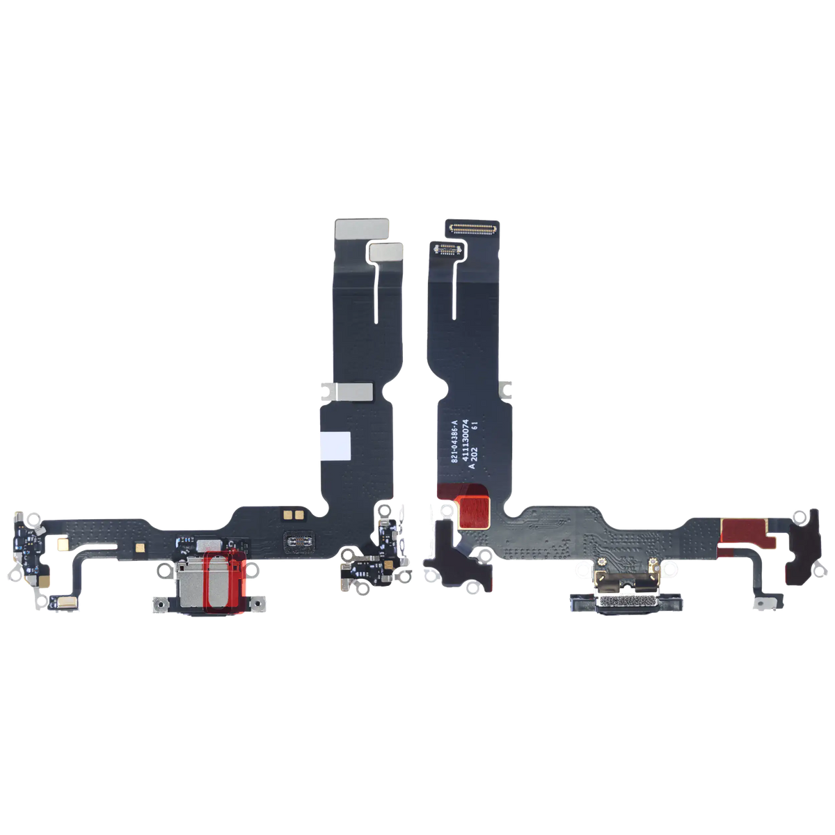 Charging Port Flex Cable With Board For I Phone 15 Plus (Genuine Oem) (Black)