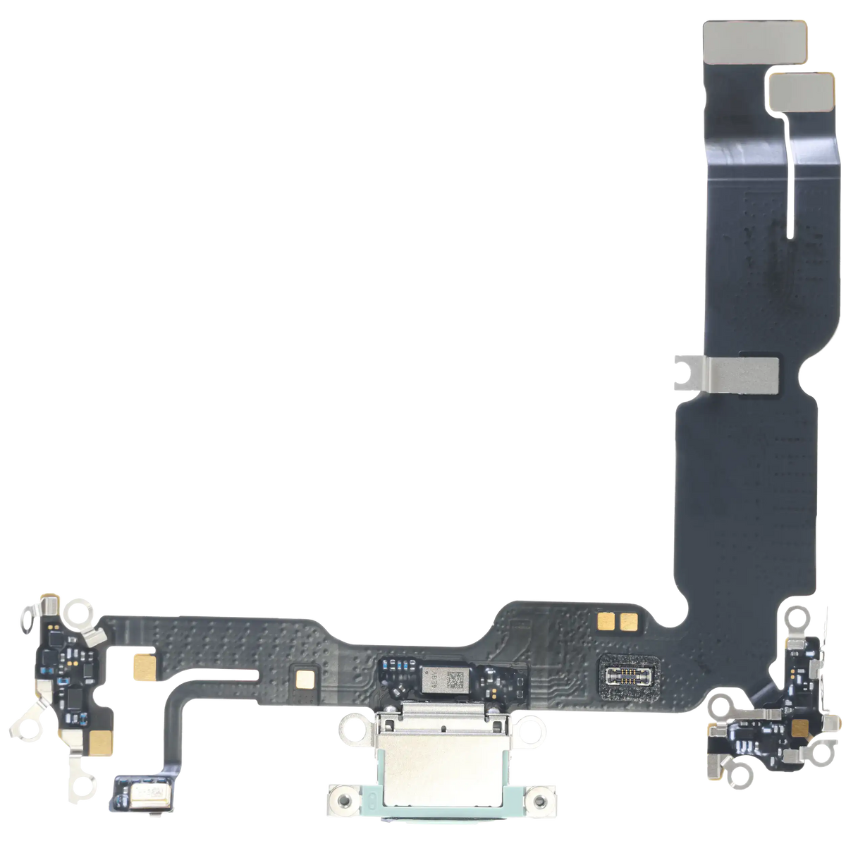 Charging Port Flex Cable With Board For I Phone 15 Plus (Genuine Oem) (Green)