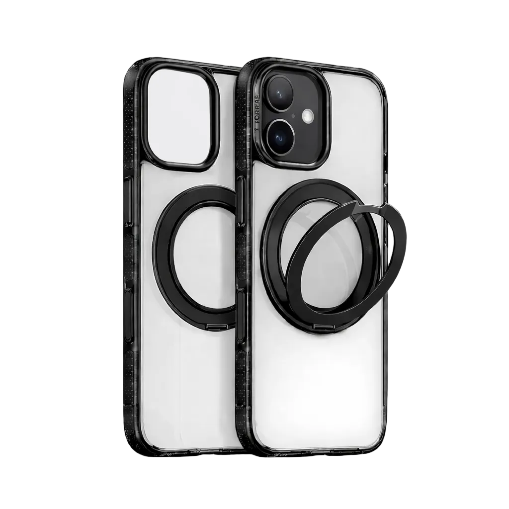 For Apple iPhone 17 iShield Magsafe Rotating Stand Case Black