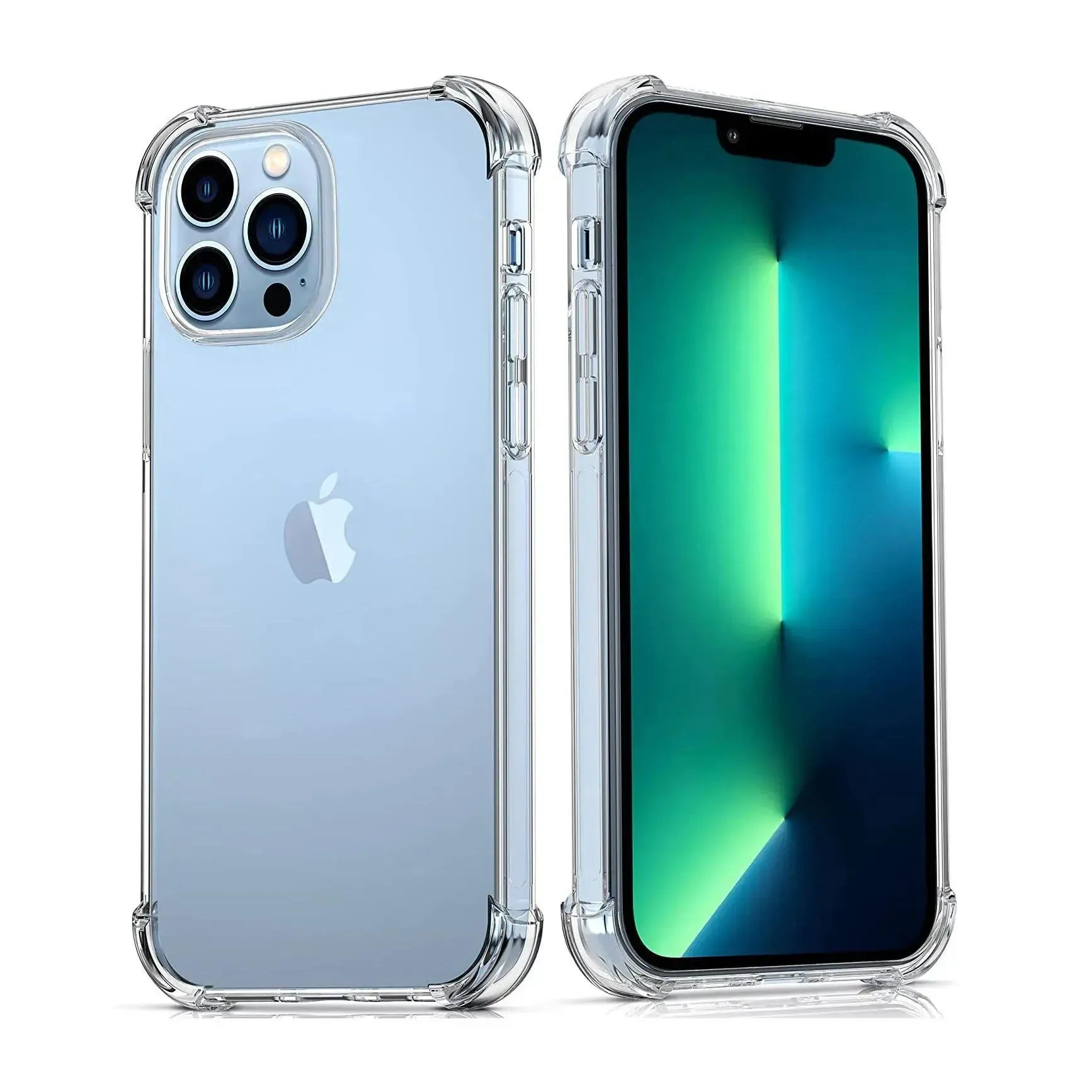 Clear Soft TPU Cover For Apple iPhone 13 Pro ShockProof Bumper Case