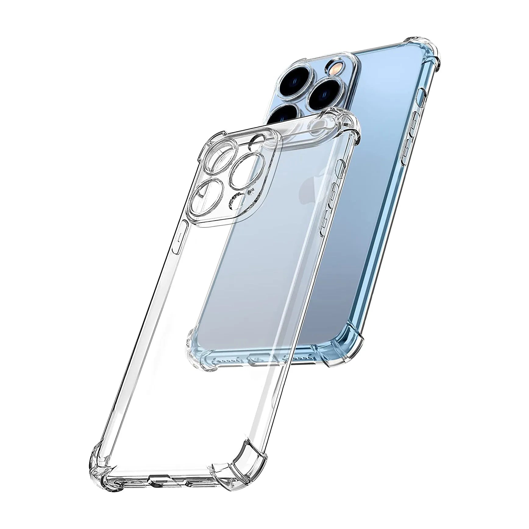 Clear Soft TPU Cover For Apple iPhone 14 Pro ShockProof Bumper Case
