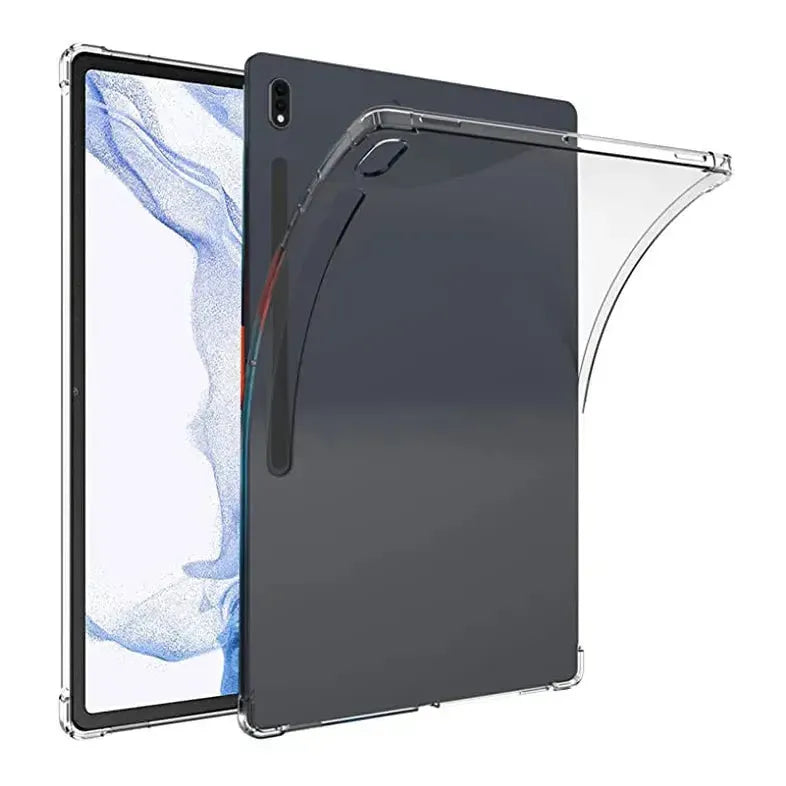 Clear Soft TPU Cover For Samsung Galaxy Tab S7 ShockProof Bumper Case