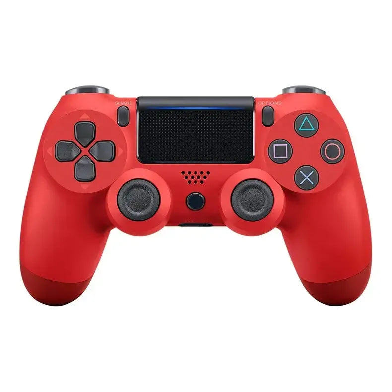 Double Motor Vibration 4 Wireless Bluetooth Remote Controller Red