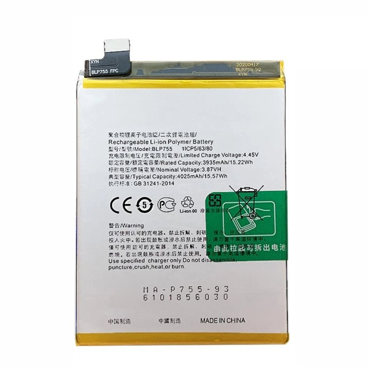 Replacement Battery For Oppo Reno 3 Pro | BLP755-www.firsthelptech.ie