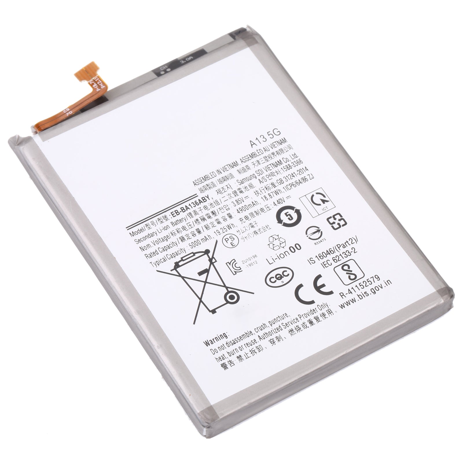 Replacement Battery For Samsung Galaxy A13 5G | EB-BA136ABY-www.firsthelptech.ie