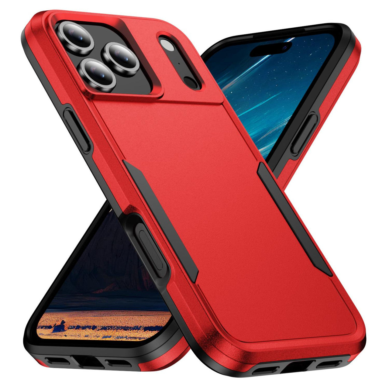 For Apple iPhone 17 Pro Max Axis Exploiter Case Red