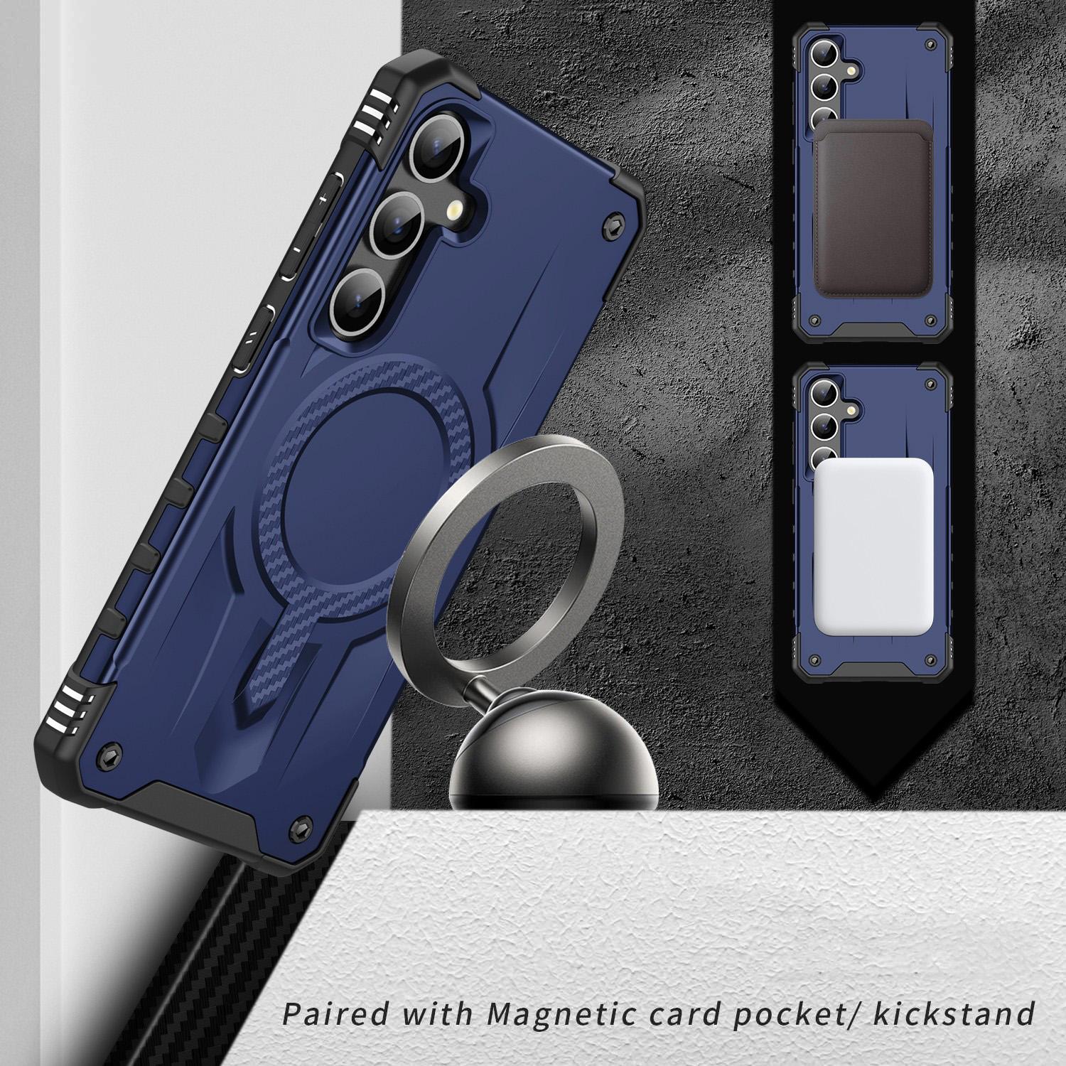 For Samsung Galaxy S24 FE Starship Magsafe Magnetic Case Blue