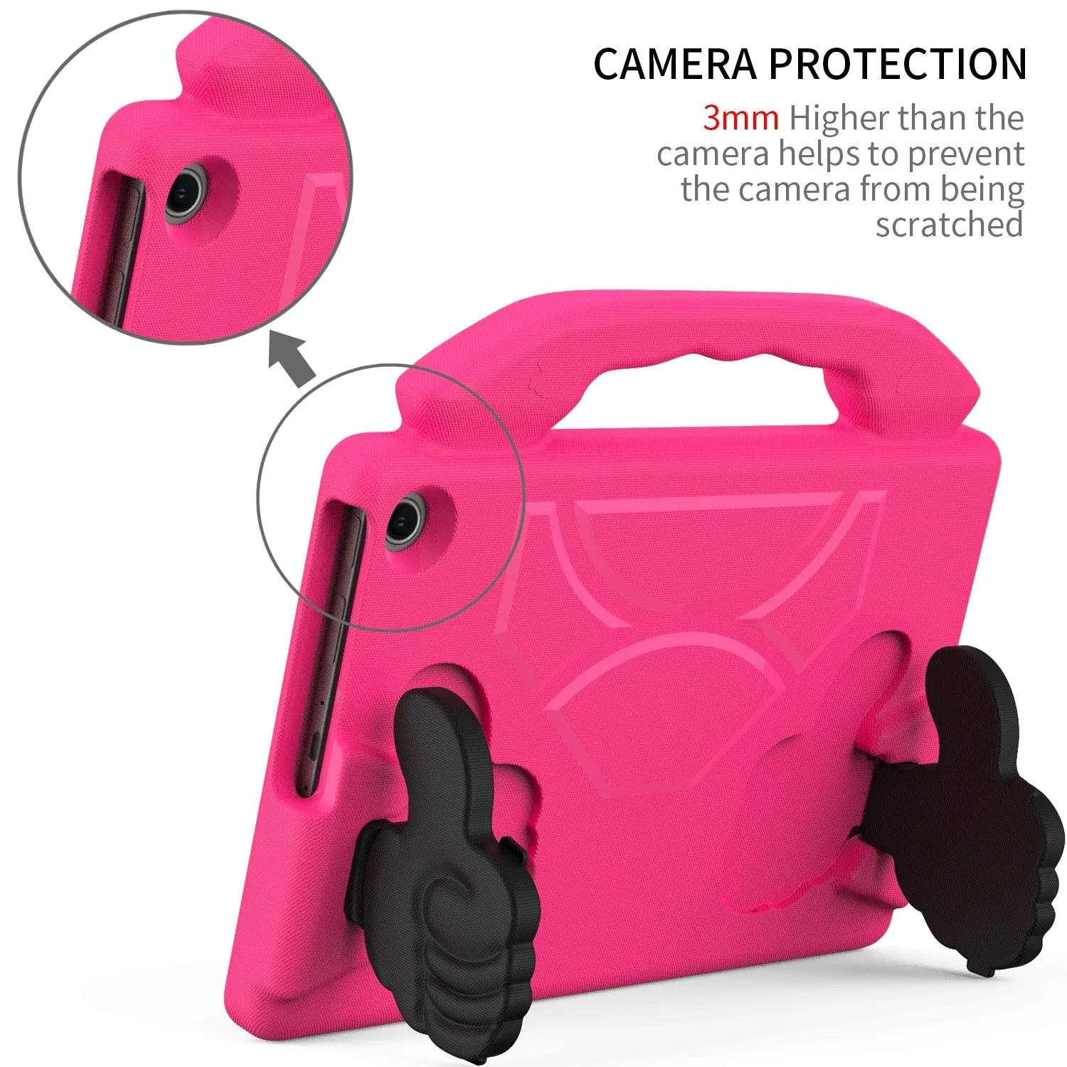 For Amazon Fire HD 10 2023 13th Gen Kids Case Shockproof Cover With Stand - Pink