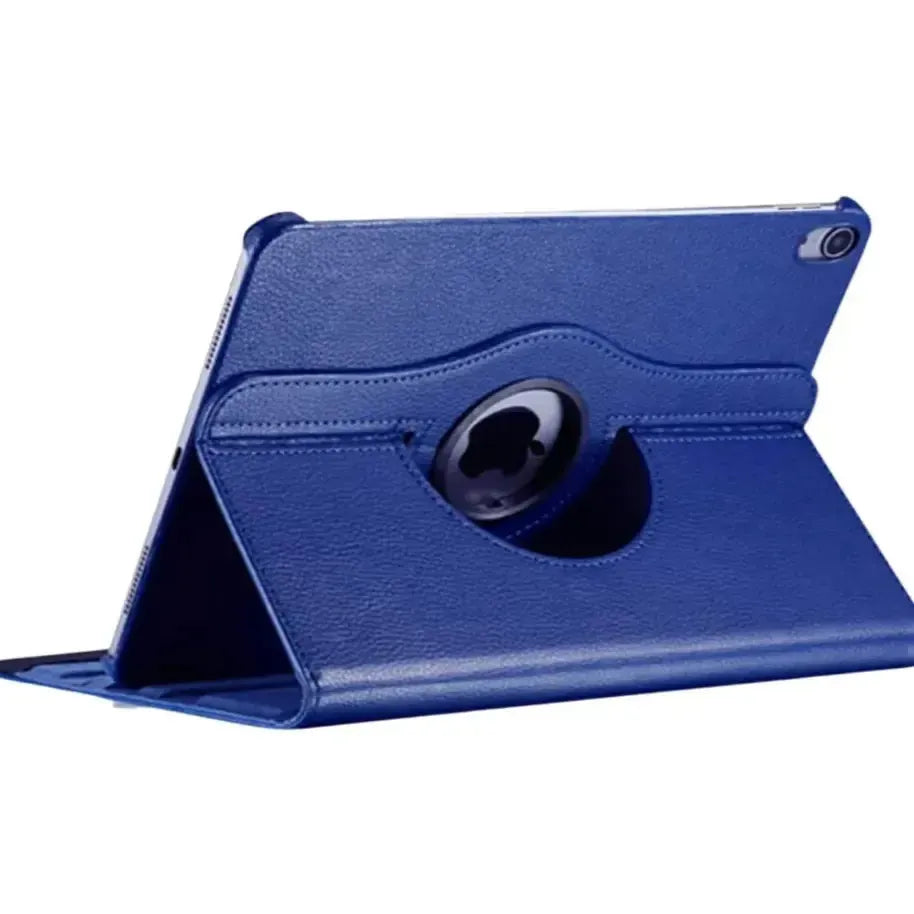 For Apple iPad 2025 11th Gen 360 Degree Rotating Stand Wallet Case Blue