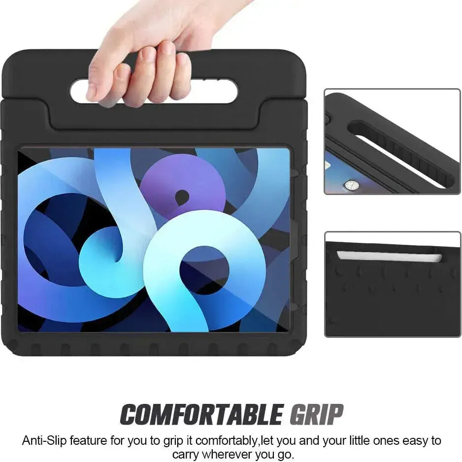 For Apple iPad 2025 11th Gen Kids Case Shockproof Cover With Stand Black