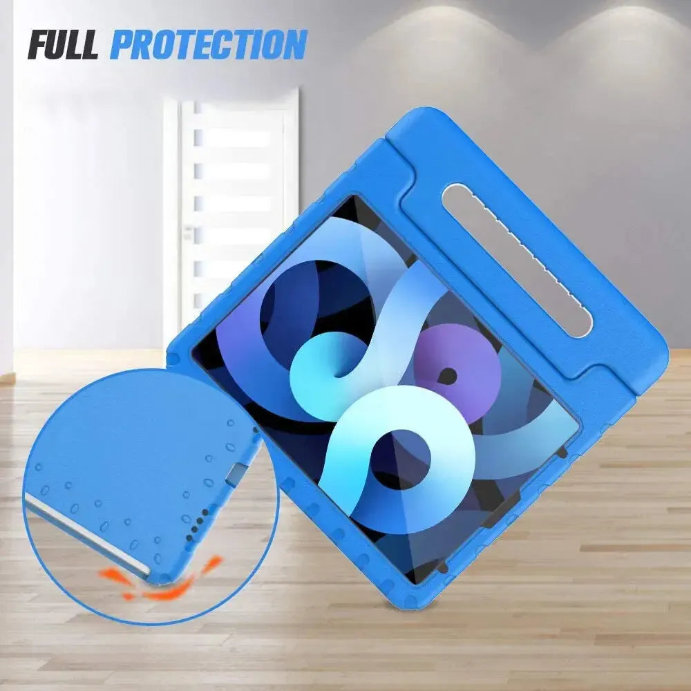 For Apple iPad 2025 11th Gen Kids Case Shockproof Cover With Stand Blue