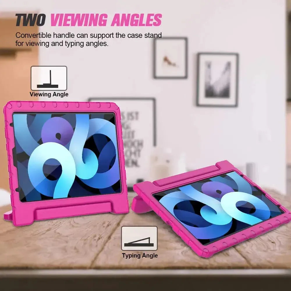 For Apple iPad 2025 11th Gen Kids Case Shockproof Cover With Stand Pink