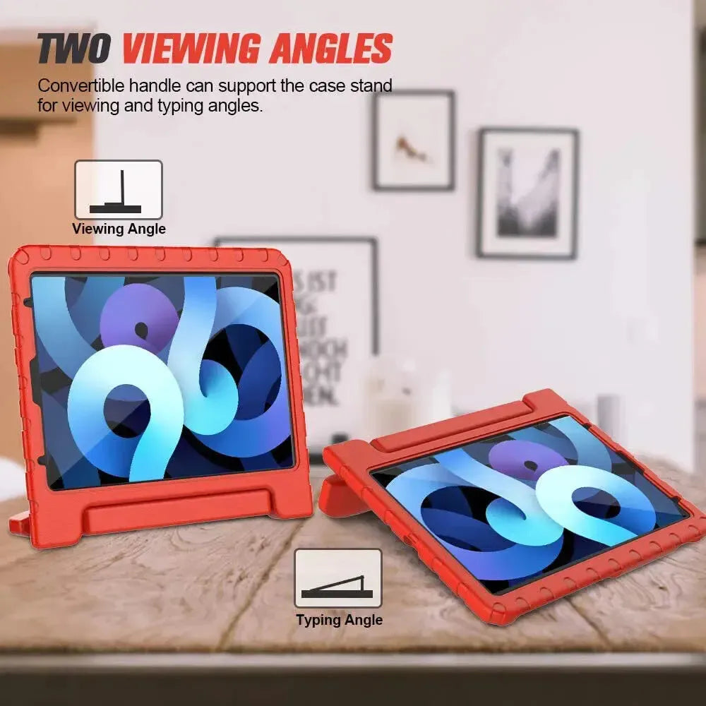 For Apple iPad 2025 11th Gen Kids Case Shockproof Cover With Stand Red