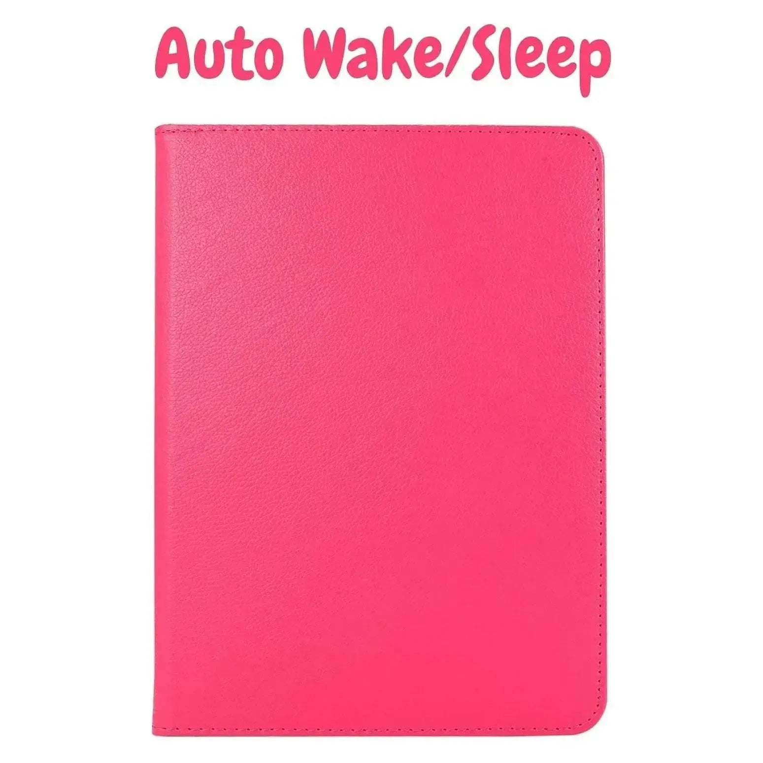 For Apple iPad 2025 11th Gen Tablet Case 360 Rotating PU Leather Cover - Pink