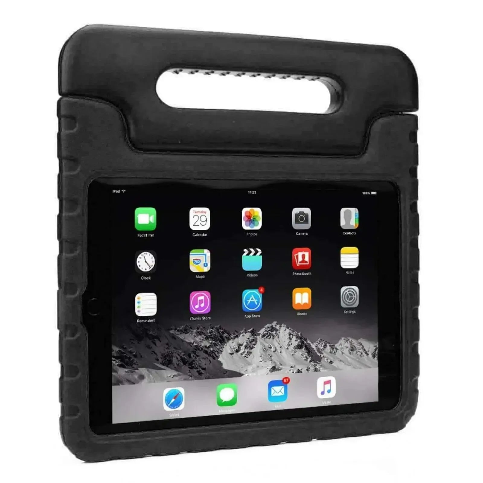 For Apple iPad 9.7" 2017 / 2018 Kids Case Shockproof Cover With Stand Black