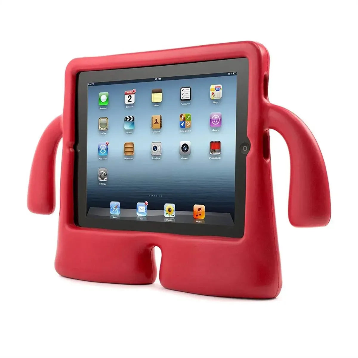 For Apple iPad Mini 1/2/3/4/5(2019) Kids Case Shockproof Solid Cover - Red