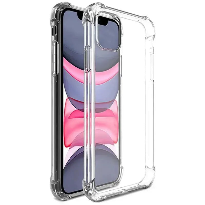 For Apple iPhone 11 6.1'' Shockproof Transparent Gel Case