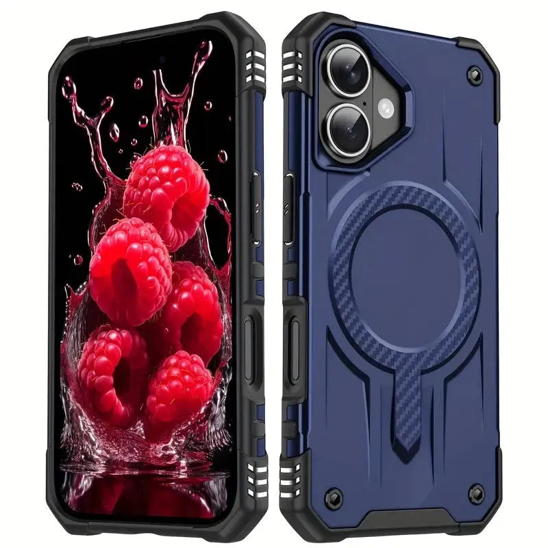 For Apple iPhone 12 / 12 Pro Starship Magsafe Magnetic Case Blue