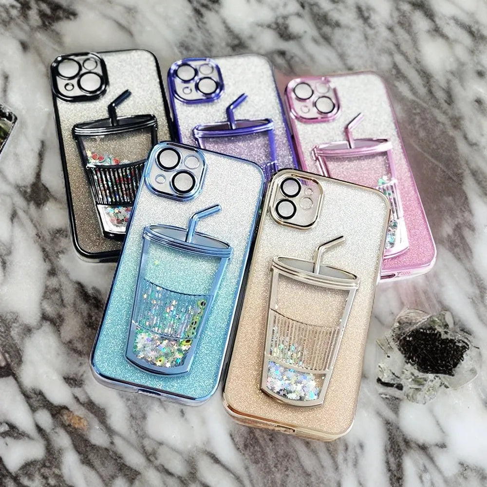 For Apple iPhone 12 Coffie Drift-Star Sparkling Case Purple