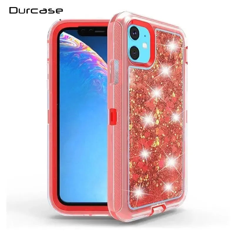 For Apple iPhone 13 Pro (6.1") Drift-Sand Defender Design Case Red